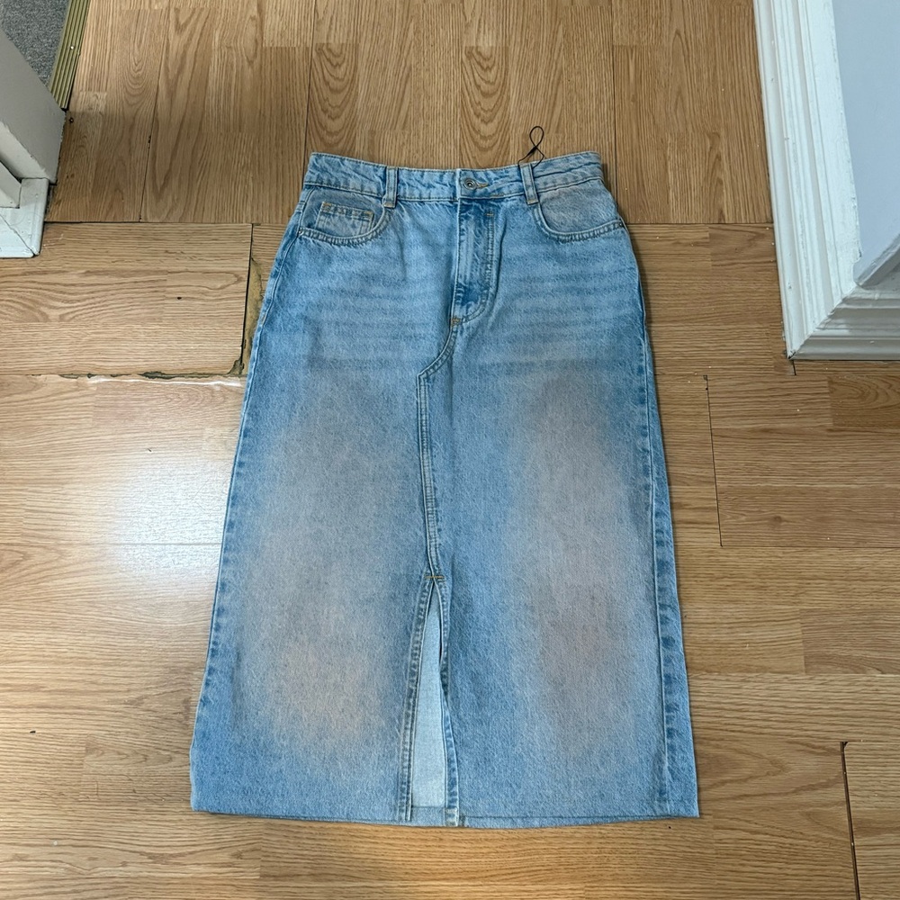 Zara Light Blue Denim Skirt